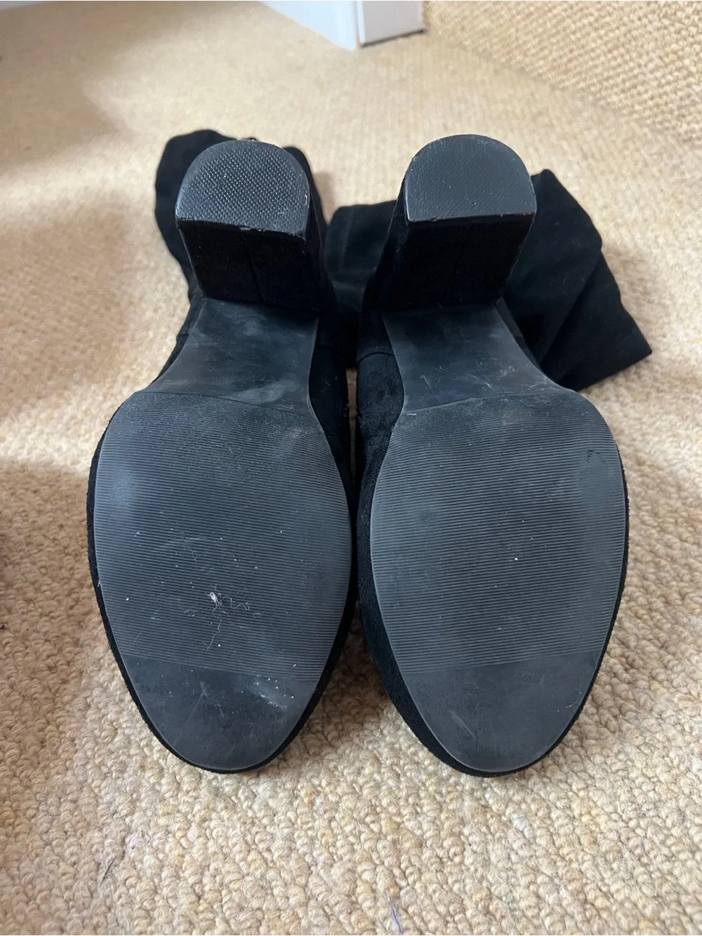 torrid Black Suede Over-the-Knee Block Heel Boots
